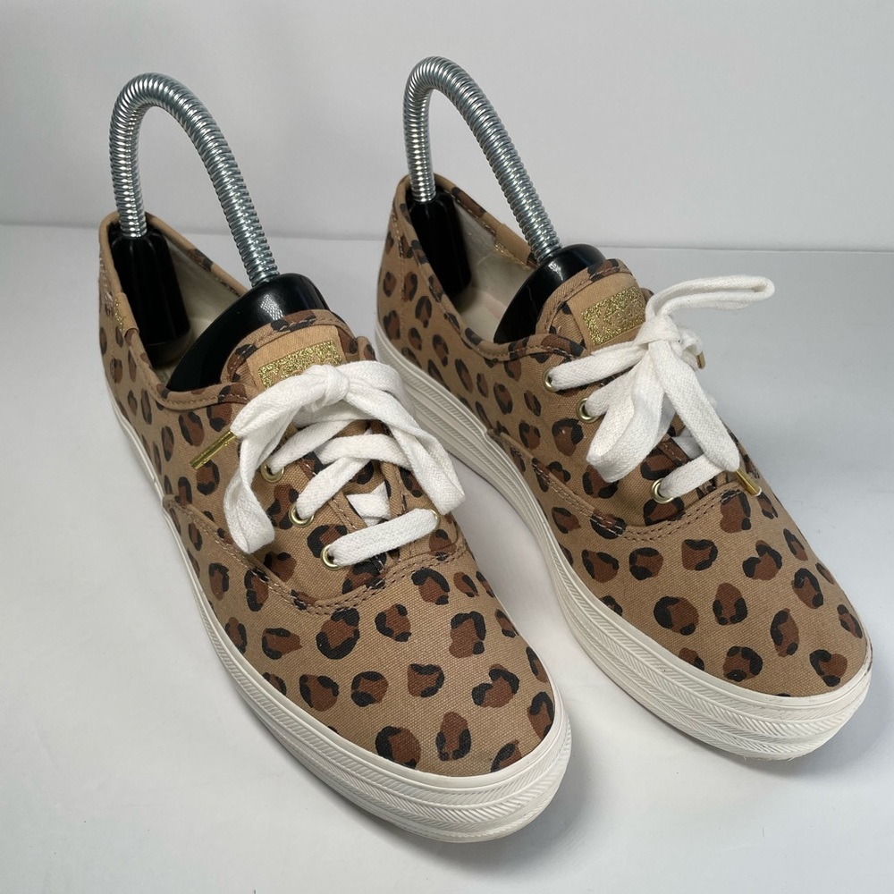 Keds womens Cheetah Print Platform Shoes 6.5